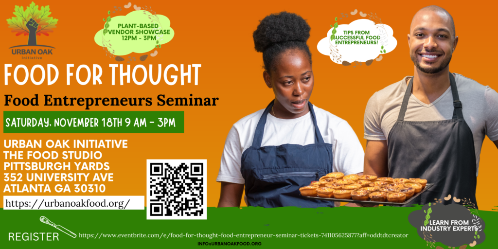 Food for Thought - Food Entrepreneurs Seminar - The Food Studio by Urban Oak Initiative